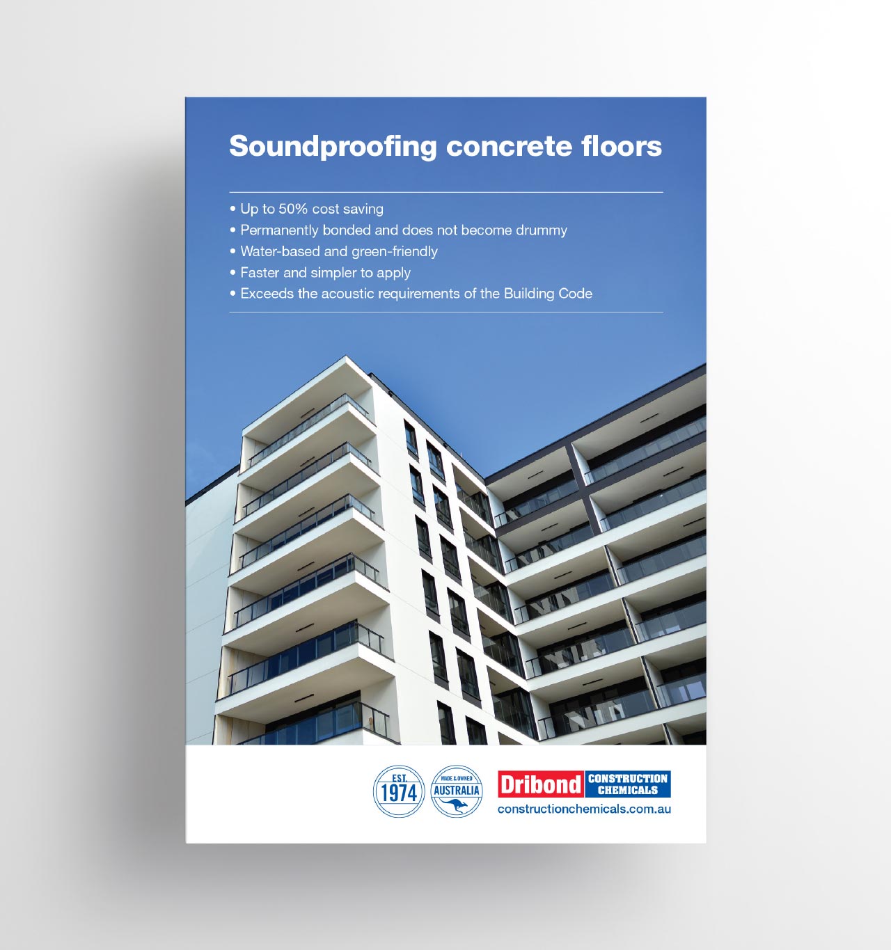 Dribond Construction Chemicals soundproofing brochure