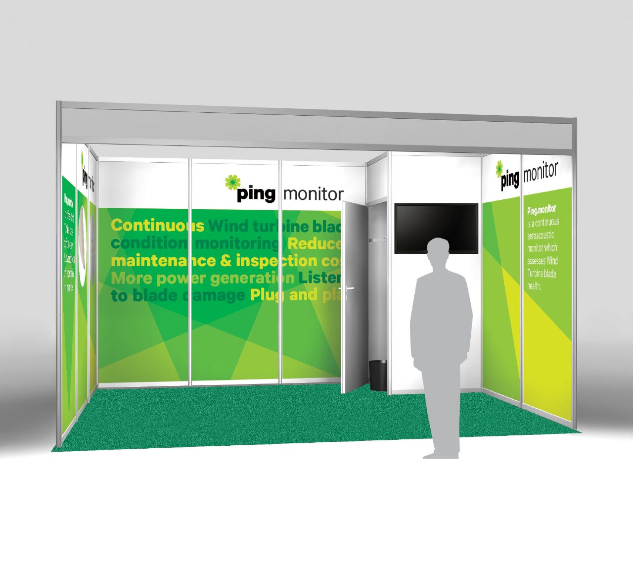 Ping Services conference stand