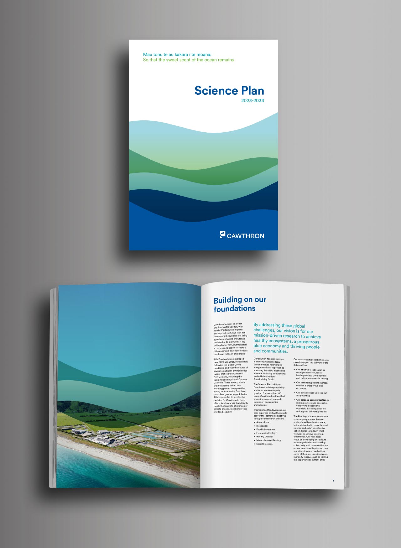 Cawthron Institute Science Plan cover